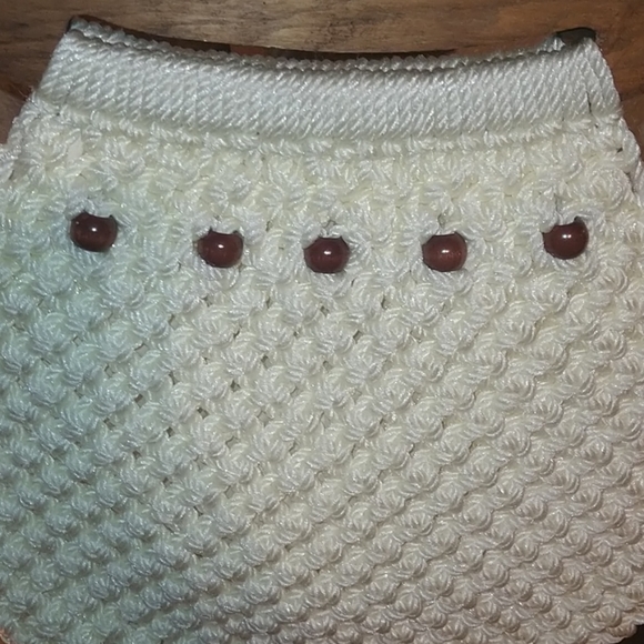 Vintage 1970's Crocheted Handbag - Picture 5 of 5